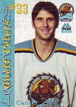 1999-00 Peak Sports Medicine Cleveland Lumberjacks (IHL) #18 Geoff Peters Front