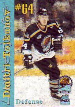1999-00 Peak Sports Medicine Cleveland Lumberjacks (IHL) #22 Dmitri Tolkunov Front