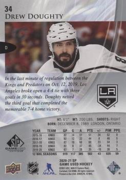 2020-21 SP Game Used #34 Drew Doughty Back