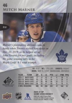 2020-21 SP Game Used #46 Mitch Marner Back