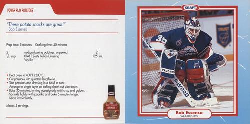 1993-94 Kraft NHL Superstar Recipes - Original Recipes #NNO Bob Essensa Front