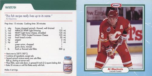 1993-94 Kraft NHL Superstar Recipes - Original Recipes #NNO Al MacInnis Front