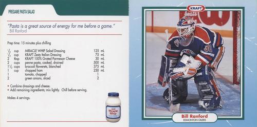 1993-94 Kraft NHL Superstar Recipes - Original Recipes #NNO Bill Ranford Front
