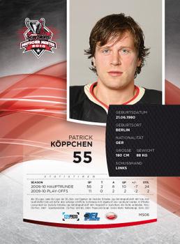 2009-10 Playercards Meisterset 2010 (DEL) #MS06 Patrick Koppchen Back
