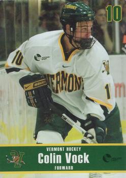 2007-08 L. Brown & Sons Vermont Catamounts (NCAA) #NNO Colin Vock Front