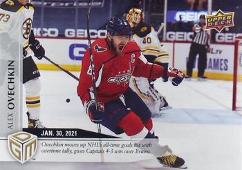 2020-21 Upper Deck Game Dated Moments #9 Alexander Ovechkin Front