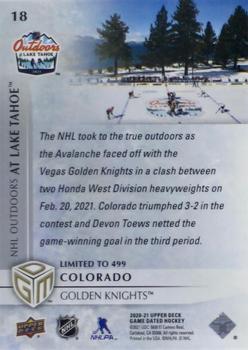 2020-21 Upper Deck Game Dated Moments #18 NHL Outdoors Back
