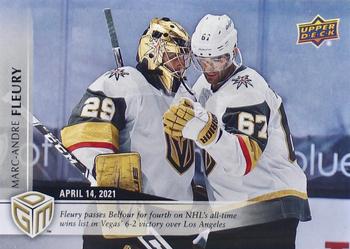 2020-21 Upper Deck Game Dated Moments #39 Marc-Andre Fleury Front