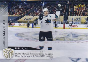 2020-21 Upper Deck Game Dated Moments #42 Patrick Marleau Front