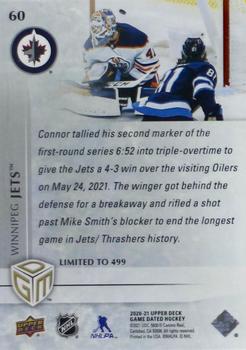2020-21 Upper Deck Game Dated Moments #60 Kyle Connor Back