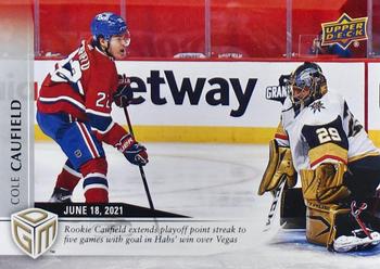 2020-21 Upper Deck Game Dated Moments #70 Cole Caufield Front