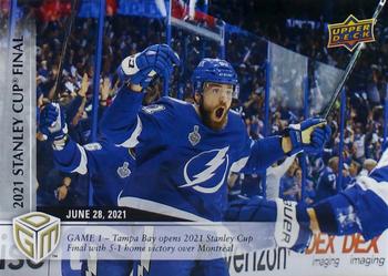 2020-21 Upper Deck Game Dated Moments #75 Tampa Bay Lightning Front