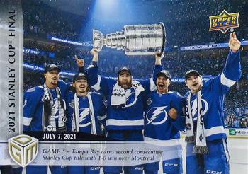2020-21 Upper Deck Game Dated Moments #79 Tampa Bay Lightning Front