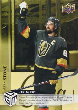 2020-21 Upper Deck Game Dated Moments - Gold #2 Mark Stone Front