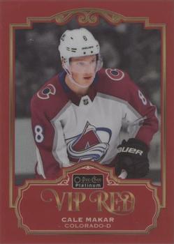 2019-20 O-Pee-Chee Platinum - VIP Red #VIPR-MA Cale Makar Front