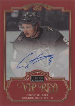 2019-20 O-Pee-Chee Platinum - VIP Red Autographs #VIPRA-GL Cody Glass Front