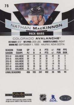 2019-20 O-Pee-Chee Platinum - Pond Hockey Green #75 Nathan MacKinnon Back
