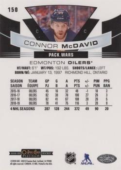 2019-20 O-Pee-Chee Platinum - Pond Hockey Green #150 Connor McDavid Back