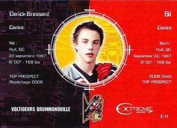 2004-05 Extreme Top Prospects Signature Edition #S-11 Derick Brassard Back