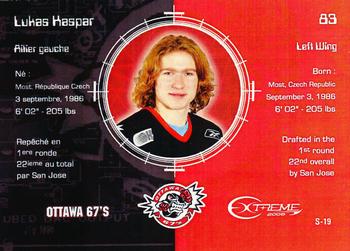 2004-05 Extreme Top Prospects Signature Edition #S-19 LuKas Kaspar Back