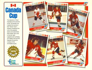 1992 Future Trends '76 Canada Cup - Sheets #NNO Larry Robinson / Bobby Orr / Bobby Hull / Bobby Clarke / Guy LaFleur / Bob Gainey Front