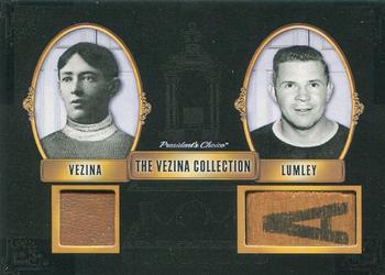 2020-21 President's Choice Vezina Collection - Vezina Trophy Winners #NNO Georges Vezina / Harry Lumley Front