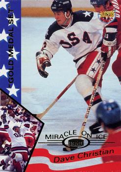 1995 Signature Rookies Miracle on Ice - Gold Medal Set #5 Dave Christian Front