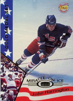 1995 Signature Rookies Miracle on Ice - Gold Medal Set #14 John Harrington Front