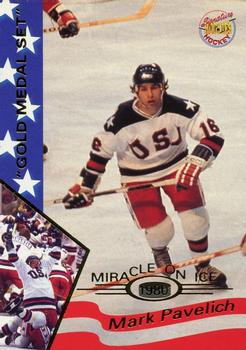 1995 Signature Rookies Miracle on Ice - Gold Medal Set #25 Mark Pavelich Front