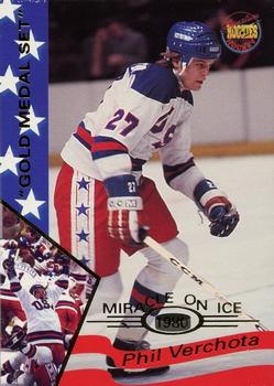 1995 Signature Rookies Miracle on Ice - Gold Medal Set #37 Phil Verchota Front