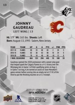 2020-21 SPx #13 Johnny Gaudreau Back