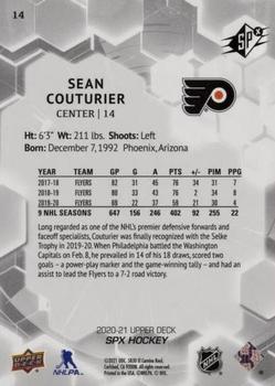 2020-21 SPx #14 Sean Couturier Back