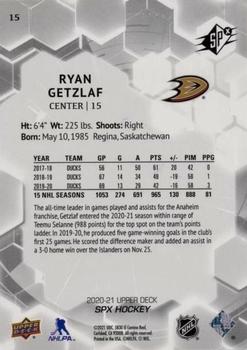 2020-21 SPx #15 Ryan Getzlaf Back