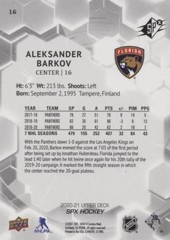 2020-21 SPx #16 Aleksander Barkov Back