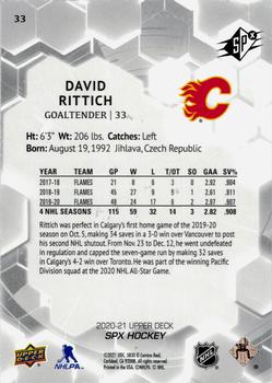2020-21 SPx #33 David Rittich Back