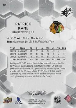 2020-21 SPx #88 Patrick Kane Back