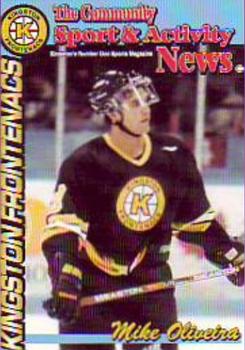1998-99 The Community Sport & Activity News Kingston Frontenacs (OHL) #NNO Mike Oliveira Front