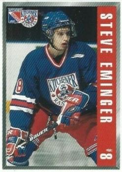 1999-00 Kinsmen Kinette Kitchener Rangers (OHL) #4 Steve Eminger Front