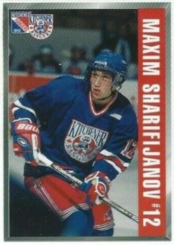 1999-00 Kinsmen Kinette Kitchener Rangers (OHL) #8 Maxim Sharifijanov Front