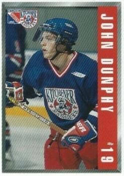 1999-00 Kinsmen Kinette Kitchener Rangers (OHL) #14 John Dunphy Front