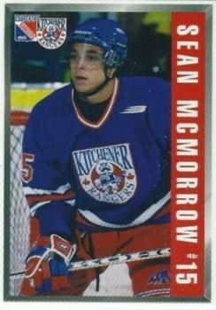 1999-00 Kinsmen Kinette Kitchener Rangers (OHL) #21 Sean McMorrow Front