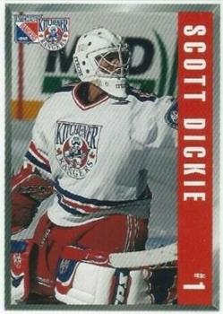 1999-00 Kinsmen Kinette Kitchener Rangers (OHL) #24 Scott Dickie Front