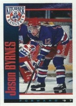 1996-97 Domino's Pizza Kitchener Rangers (OHL) #NNO Jason Byrnes Front