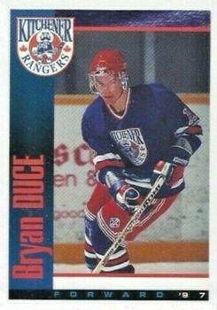 1996-97 Domino's Pizza Kitchener Rangers (OHL) #NNO Bryan Duce Front