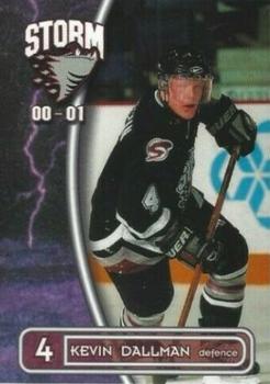 2000-01 M&T Printing Guelph Storm (OHL) #4 Kevin Dallman Front