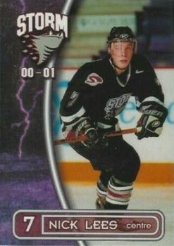 2000-01 M&T Printing Guelph Storm (OHL) #7 Nick Lees Front