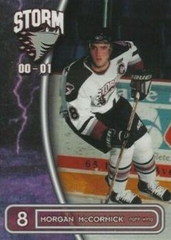 2000-01 M&T Printing Guelph Storm (OHL) #8 Morgan McCormick Front