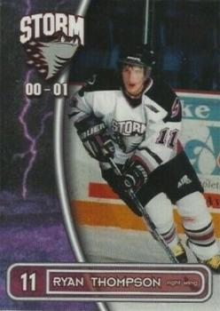 2000-01 M&T Printing Guelph Storm (OHL) #11 Ryan Thompson Front