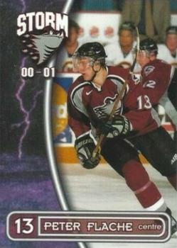 2000-01 M&T Printing Guelph Storm (OHL) #13 Peter Flache Front