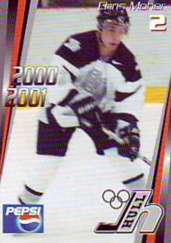 2000-01 Cartes, Timbres et Monnaies Sainte-Foy Hull Olympiques (QMJHL) #1 Chris Moher Front